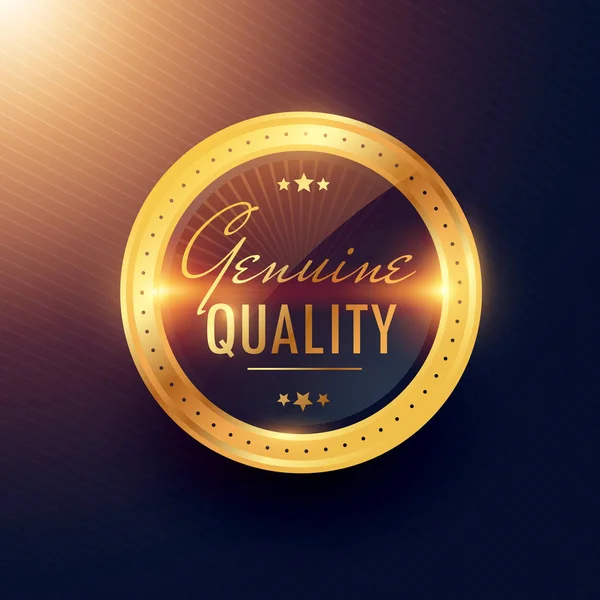 Originální kvalitní premium gold label a odznak design — Stockový vektor