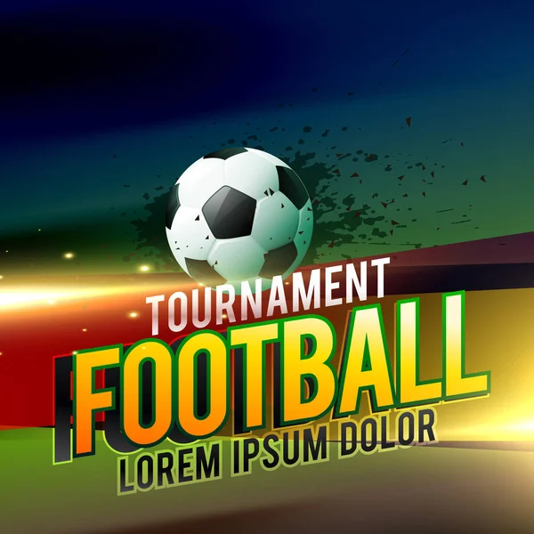 football tournament vector background design with light effects