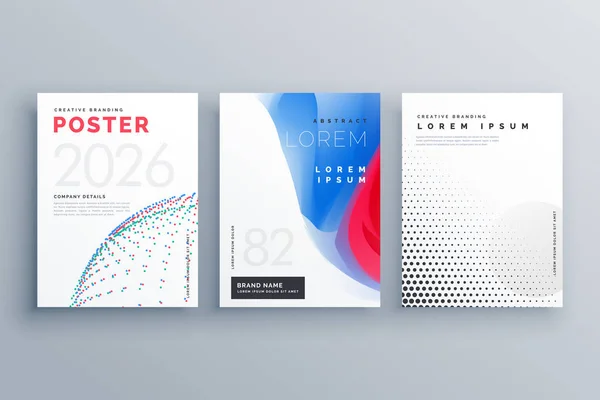 Modèle de brochure minimale conception de couverture créative en taille A4 fait — Image vectorielle