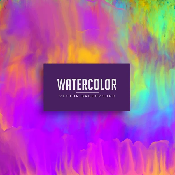 Awesome watercolor texture background with flowing paint — стоковый вектор