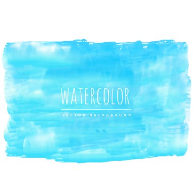 gerçek mavi sulu boya leke vektör arka plan