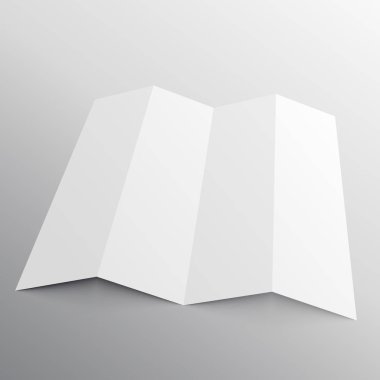 katlanabilir broşür mockup perspektif içinde