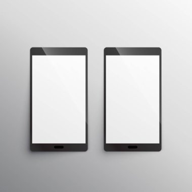 dokunmatik ekran smartphone mockup şablonu