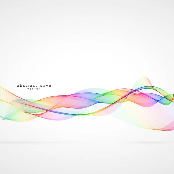 抽象的な渦色の波ベクトルの背景 — ストックベクタ