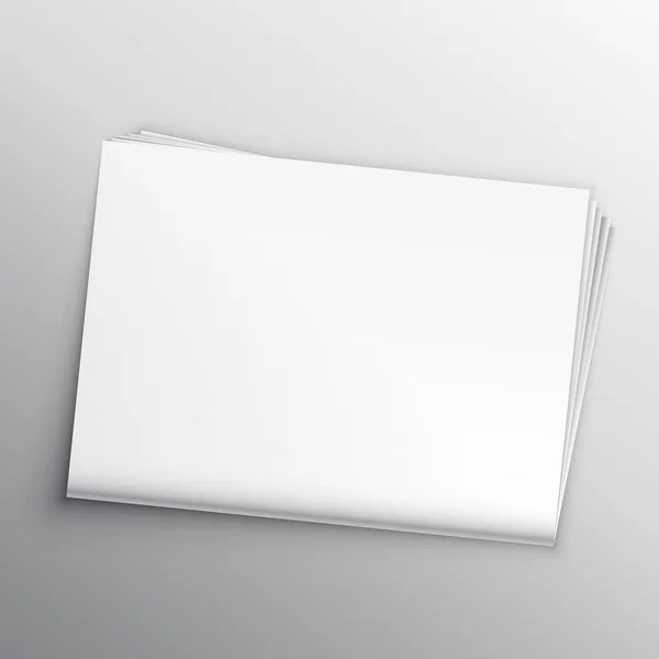 boş gazete mockup tasarım şablonu