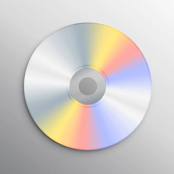 Gerçekçi cd mockup tasarım şablonu — Stok Vektör