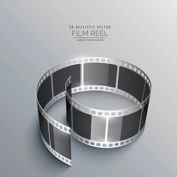 3D-Filmstreifen-Design für Kamera — Stockvektor