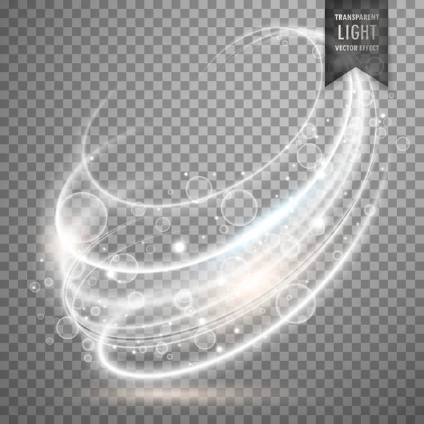Blanc effet de lumière transparent fond vectoriel — Image vectorielle