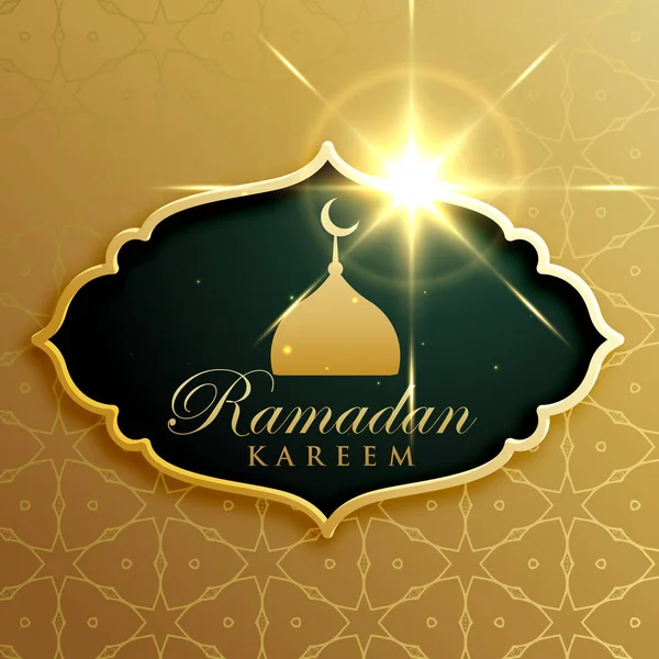 Ramadan kareem festival groet ontwerp in de stijl van de premie — Stockvector