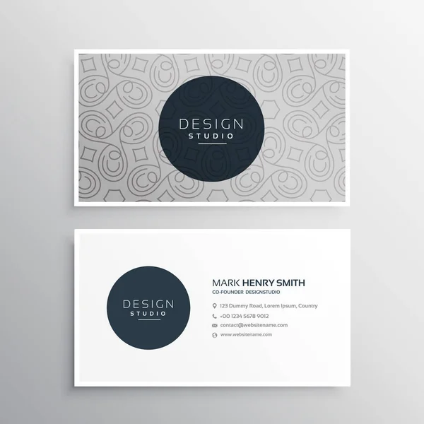 Hermoso diseño abstracto de la tarjeta de visita en gris claro co — Vector de stock