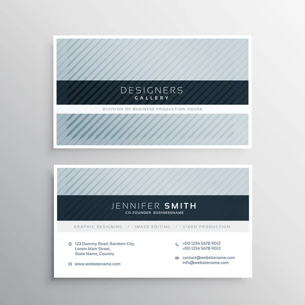 clean blue gray business card design template