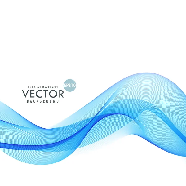Векторный дизайн синих волн — стоковый вектор