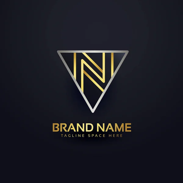 Szablon projektu creative logo litera N — Wektor stockowy