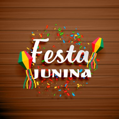 konfeti ile Festa junina kutlama arka plan