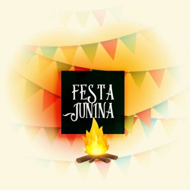 Amerikan festa junina tatil vektör arka plan