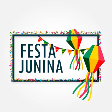 Festa Junina kutlamaları arka plan tatili