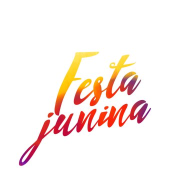 Festa junina letterina renkli etkisi ile