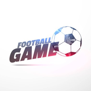 Işık efektli futbol oyunu vektör arkaplanı