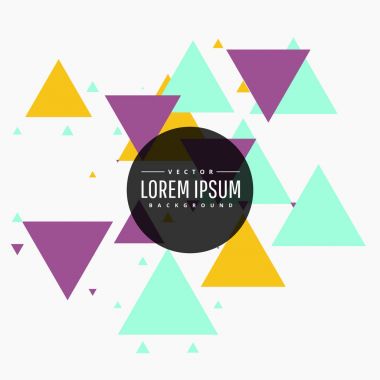 soyut renkli üçgen arka plan tasarımı