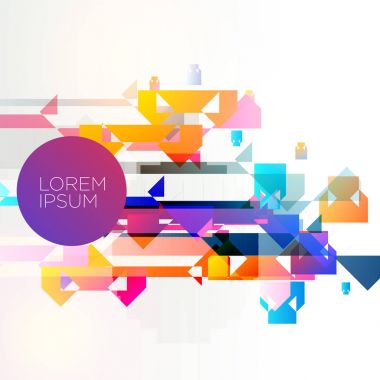 Soyut renkli arkaplan vektör tasarımı