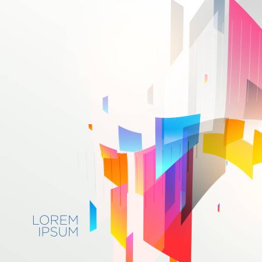 Renkli şekilli soyut arkaplan