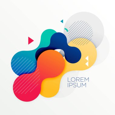 renkli yuvarlak şekiller arka plan