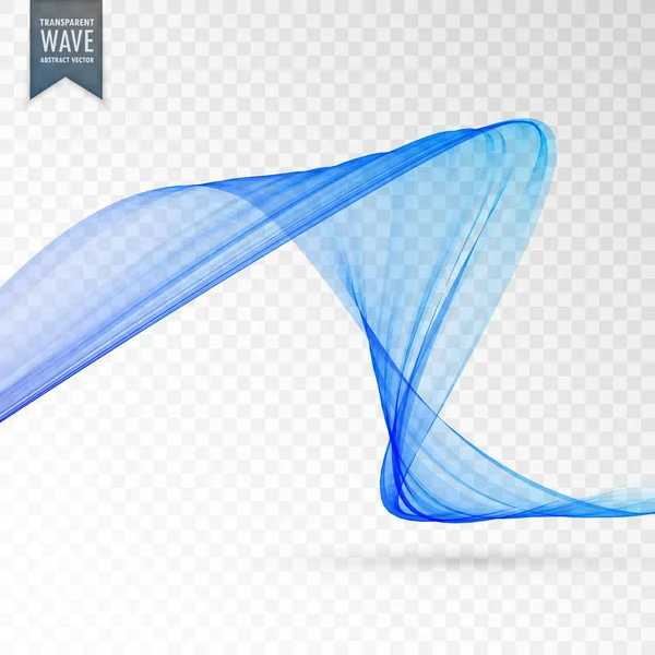 Голубая волна прозрачный фон — стоковый вектор