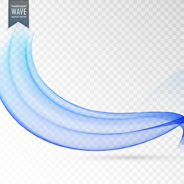 Elegante blaue Welle Vektor Hintergrunddesign — Stockvektor
