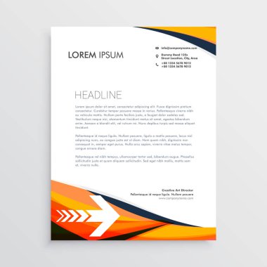 turuncu renkli tasarlamak yaratıcı iş Antetli Kağıdı