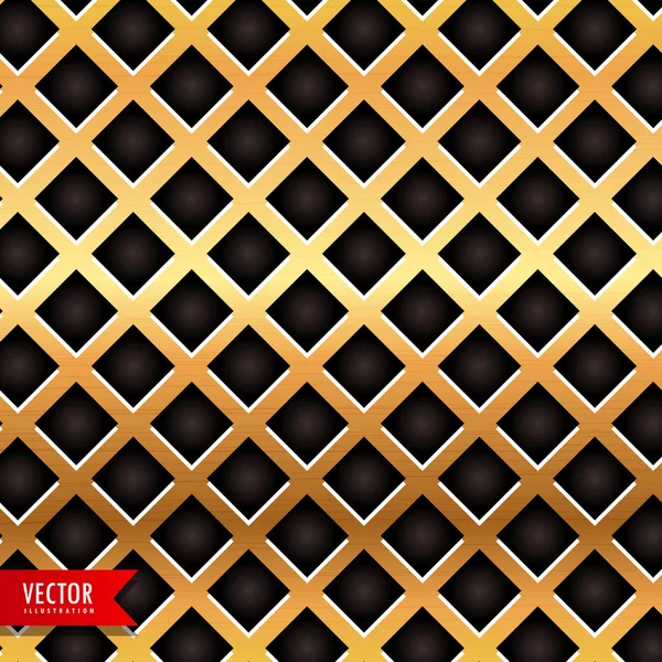 金色の金属の質感のベクトルの背景 — ストックベクタ