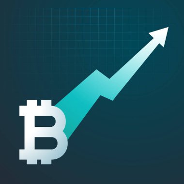 bitcoins artış eğilimi grafik ok kadar yükselen