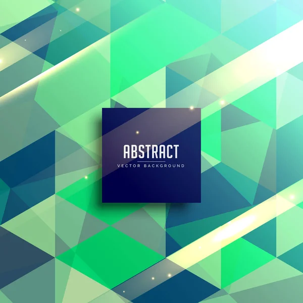 Grüne und blaue abstrakte geometrische Hintergrundgestaltung — Stockvektor