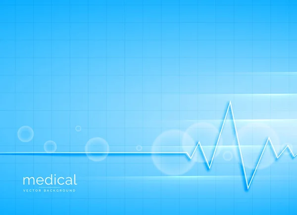 Clean blue medical vector background design — Stock Vector