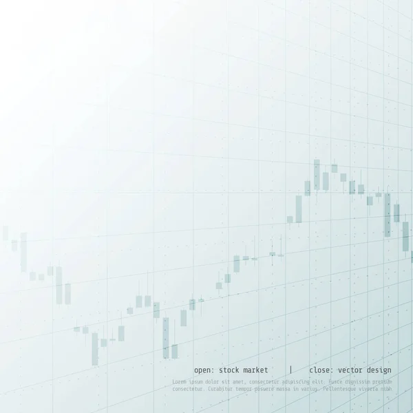 Bougie bâton stock marketing trading concept d'investissement conception — Image vectorielle