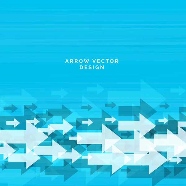 Abstrakter Pfeil blauer Hintergrund Design — Stockvektor