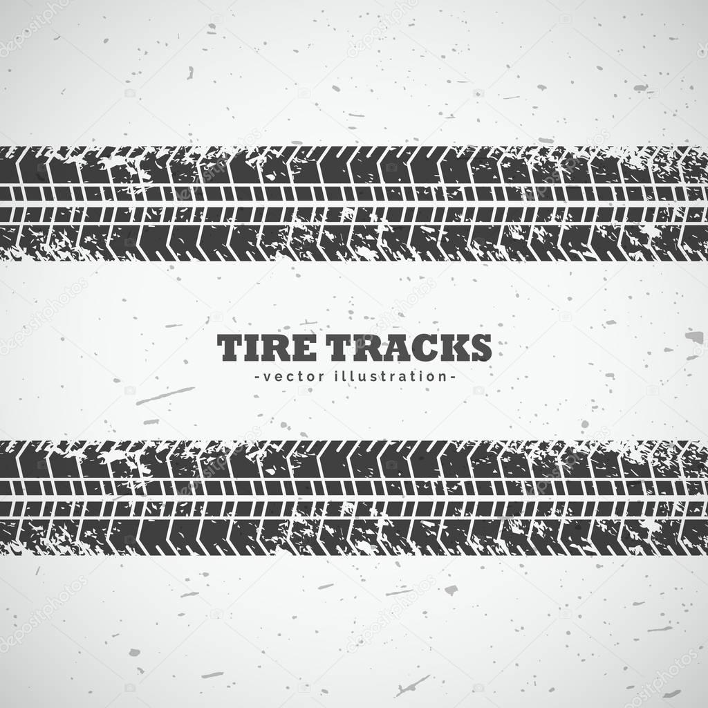 vector tire tracks background design