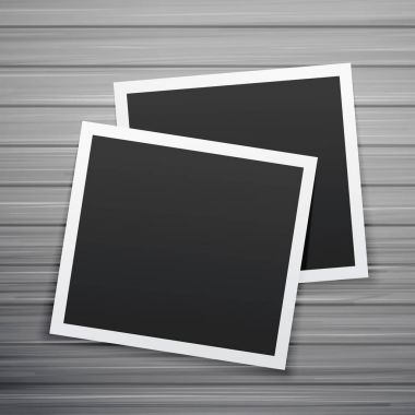 iki fotoğraf çerçevesi yığın vektörü