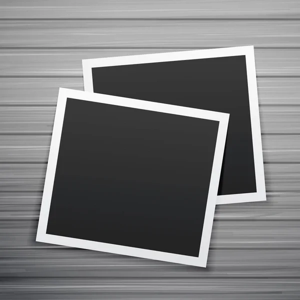 Deux cadres photo pile vecteur — Image vectorielle