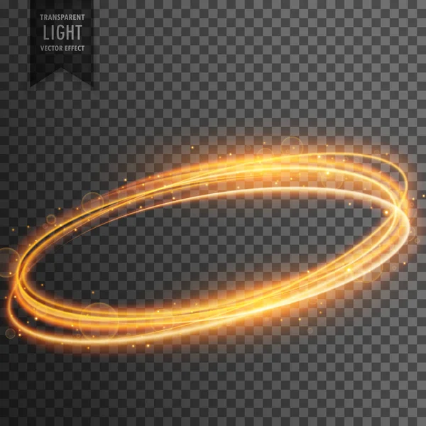 Neon şeffaf Altın ışık efekti arka plan — Stok Vektör