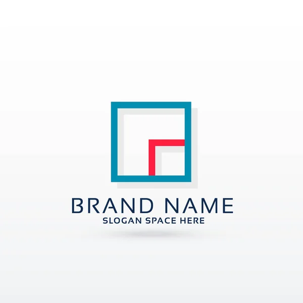 Quadratisch logo design konzept vorlage — Stockvektor