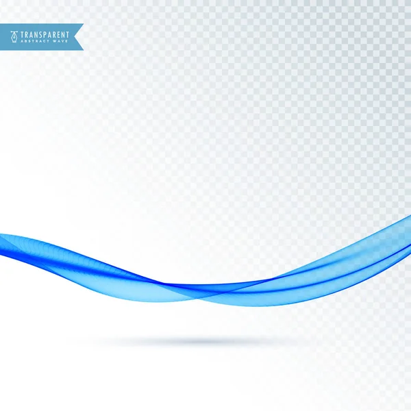 滑らかな流れる青いベクトル抽象的な波 — ストックベクタ
