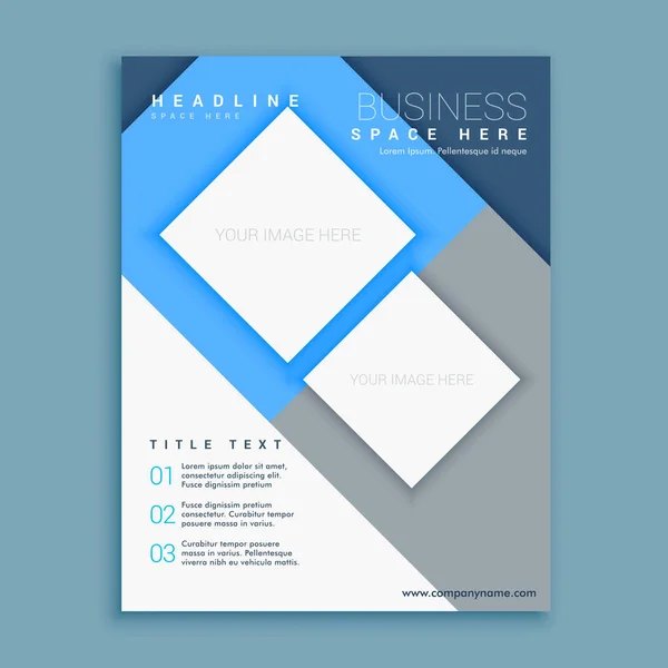 Blue corporate business annual report flyer brochure design leaf