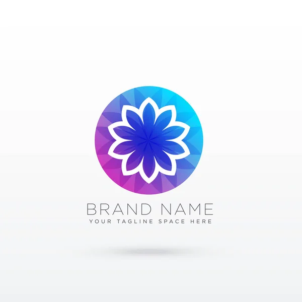 Lebendige Blume Logo Design-Konzept — Stockvektor