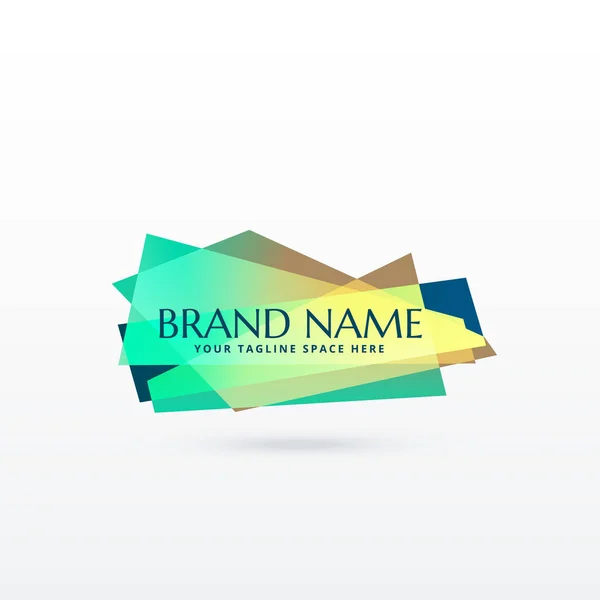 Абстрактний дизайн концепції логотипу бренду — стоковий вектор