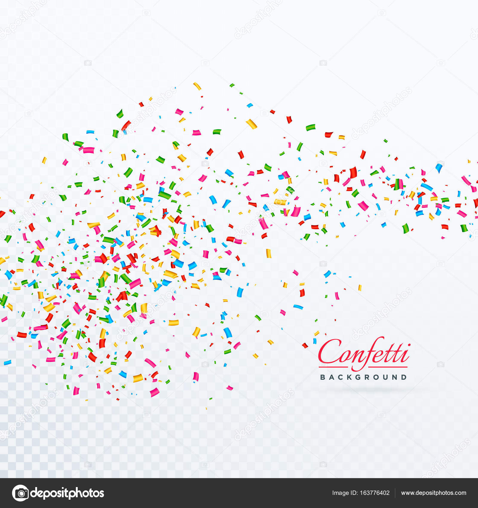 Abstract Tiny Confetti Transparent Background Stock Vector Image By C Starline 163776402