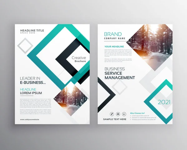 Modern business flyer brochure design concept template — Stock Vector