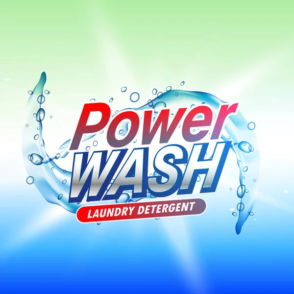 Çamaşırhane deterjan ürün ambalaj konsept tasarım şablonu