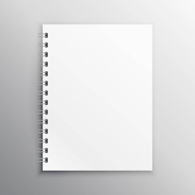 kitap veya günlük mockup zorlanırlardı şablonuyla spiral ciltleme