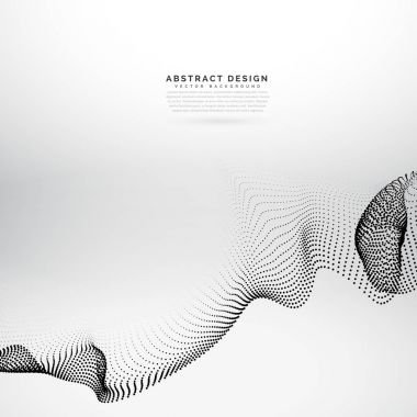 parçacık dizi kafes vektör dalga tarzı arka plan