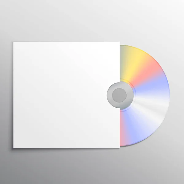 CD och omslag svart mockup malldesign — Stock vektor